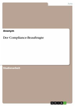 Der Compliance-Beauftragte