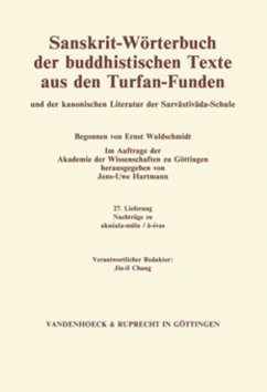 Sanskrit-Wörterbuch der buddhistischen Texte aus den Turfan-Funden. Lieferung 22.