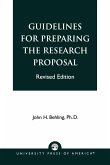 Guidelines for Preparing the Research Proposal