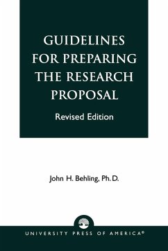 Cover Guidelines for Preparing the Research Proposal