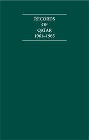 Records of Qatar 1961-1965 5 Volume Hardback Set