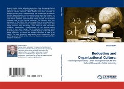 Budgeting and Organizational Culture: - Cekic, Osman