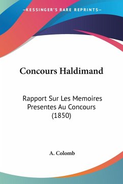 Concours Haldimand - Colomb, A.