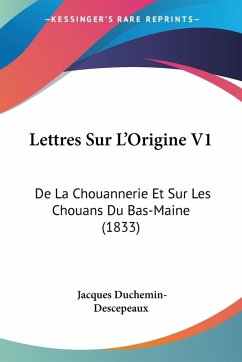 Lettres Sur L'Origine V1 Lettres Sur L'Origine V1
