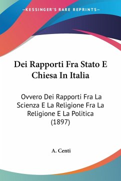 Dei Rapporti Fra Stato E Chiesa In Italia