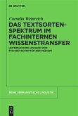 Das Textsortenspektrum im fachinternen Wissenstransfer