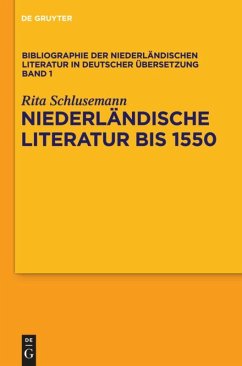 Niederländische Literatur bis 1550 - Schlusemann, Rita