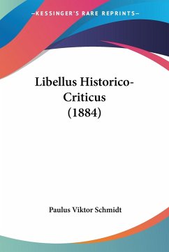 Libellus Historico-Criticus (1884)