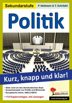 Politik - Grundwissen kurz, knapp und klar! - Heitmann, Friedhelm;Schrödel, Tim