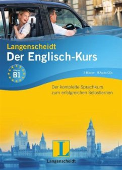 Langenscheidt Der Englisch-Kurs, 3 Bücher u. 8 Audio-CDs