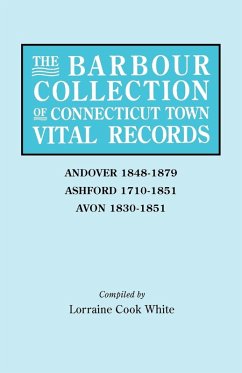 Cover Barbour Collection of Connecticut Town Vital Records. Volume 1