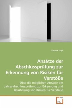 Cover Ansätze der Abschlussprüfung zur Erkennung von Risiken für Verstöße