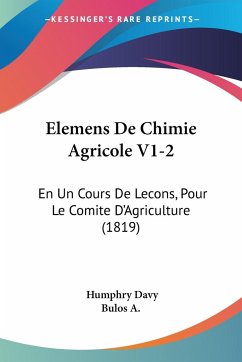 Elemens De Chimie Agricole V1-2