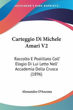 Carteggio Di Michele Amari V2 - D'Ancona, Alessandro