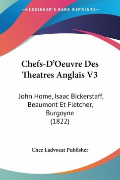 Chefs-D'Oeuvre Des Theatres Anglais V3 - Chez Ladvocat Publisher