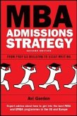 MBA Admissions Strategy