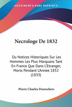 Cover Necrologe De 1832