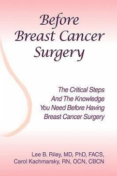 Before Breast Cancer Surgery - Riley MD FACS, Lee B.; Kachmarsky Rn Ocn Cbcn, Carol