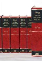 Iraq Defence Intelligence 1920-1973 6 Volume Hardback Set Including Boxed Maps