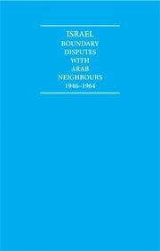 Israel Boundary Disputes with Arab Neighbours 1946-1964 10 Volume Hardback Set