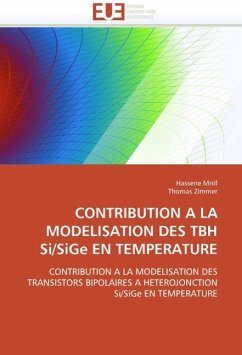 Contribution a la Modelisation Des Tbh Si/Sige En Temperature - Mnif, Hassene;Zimmer, Thomas