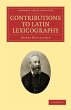 Contributions to Latin Lexicography - Bild 1