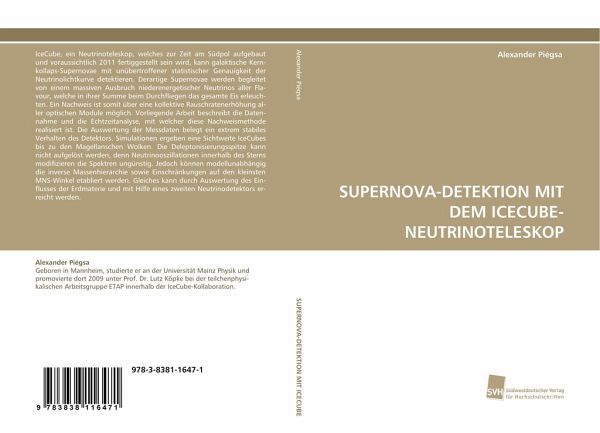 SUPERNOVA-DETEKTION MIT DEM ICECUBE-NEUTRINOTELESKOP