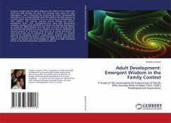 Adult Development: Emergent Wisdom in the Family Context - Luvmour, Josette