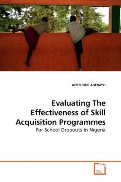 Evaluating The Effectiveness of Skill Acquisition Programmes - ADEBAYO, AYOTUNDE
