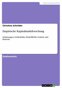 Empirische Kapitalmarktforschung - Schröder, Christina