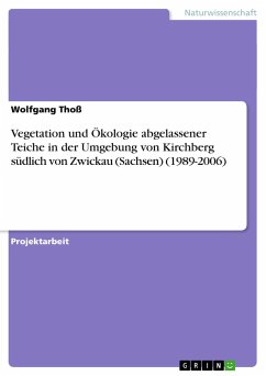 Vegetation und Ökologie abgelassener Teiche in der Umgebung von Kirchberg südlich von Zwickau (Sachsen) (1989-2006) - Thoß, Wolfgang