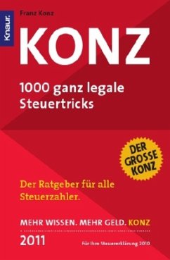 Cover Konz 2011, 1000 ganz legale Steuertricks