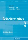 Glossar Deutsch-Thai / Schritte plus - Deutsch als Fremdsprache Bd.3/4