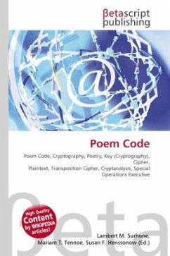 Poem Code - Herausgegeben von Surhone, Lambert M. Timpledon, Miriam T. Marseken, Susan F.