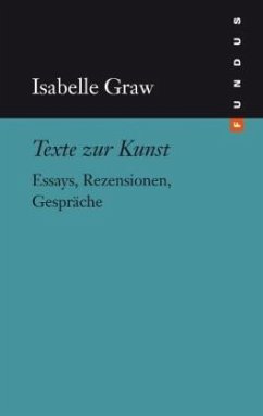 Texte zur Kunst - Graw, Isabelle