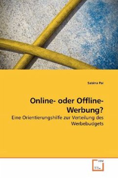 Online- oder Offline-Werbung? - Pal, Sabina