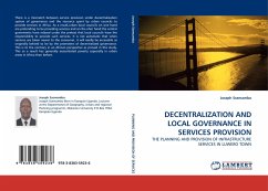 DECENTRALIZATION AND LOCAL GOVERNANCE IN SERVICES PROVISION