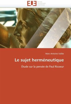 Le sujet herméneutique - Vallée, Marc-Antoine