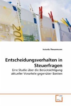 Cover Entscheidungsverhalten in Steuerfragen