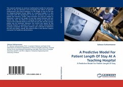 A Predictive Model For Patient Length Of Stay At A Teaching Hospital - Suthummanon, Sakesun