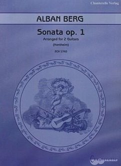 Alban Berg: Sonata Opus 1