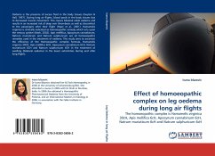 Effect of homoeopathic complex on leg oedema during long air flights - blazevic, ivana