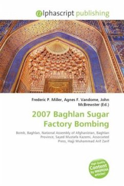 Cover 2007 Baghlan Sugar Factory Bombing