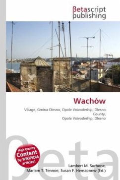 Wachów - Herausgegeben von Surhone, Lambert M. Tennoe, Mariam T. Henssonow, Susan F.