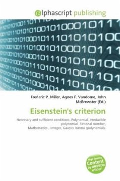 Eisenstein's criterion