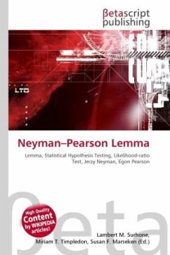 Neyman Pearson Lemma