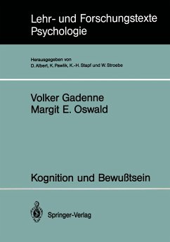 Kognition und Bewußtsein - Gadenne, Volker;Oswald, Margit E.