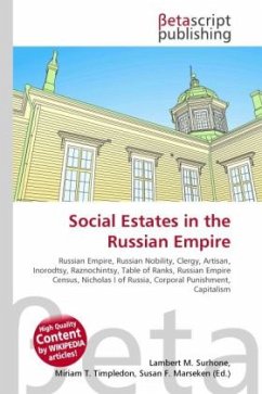Social Estates in the Russian Empire