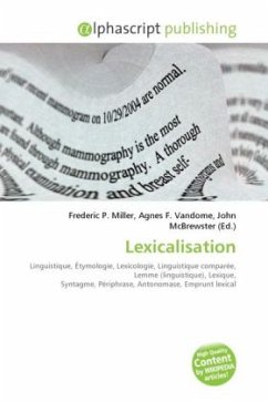 Lexicalisation