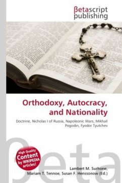 Orthodoxy, Autocracy, and Nationality